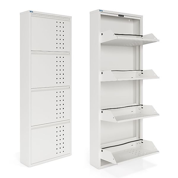 Kaufexpress GmbH Schuhschrank Metall-Schuhregal mit 4 günstig online kaufen
