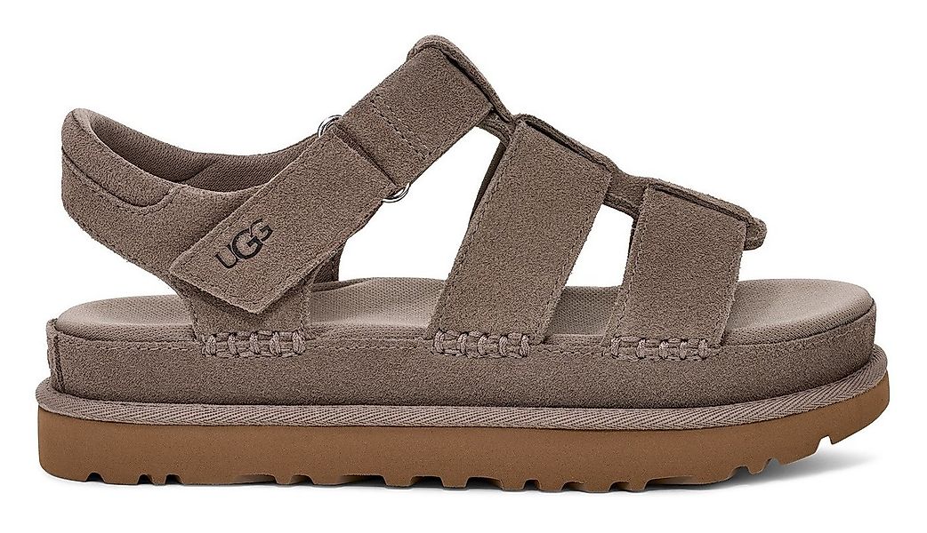 UGG GOLDENSTAR STRAP Plateausandale, Plateausandale, Flat lmit weichem Fußb günstig online kaufen