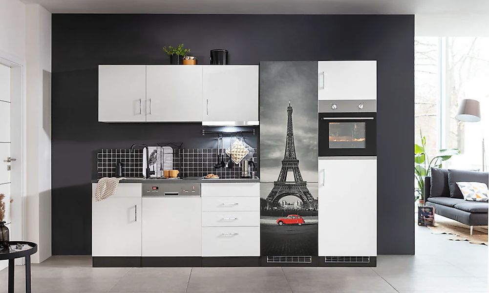 HELD MÖBEL Küchenzeile "Paris", mit E-Geräten, Breite 290 cm günstig online kaufen