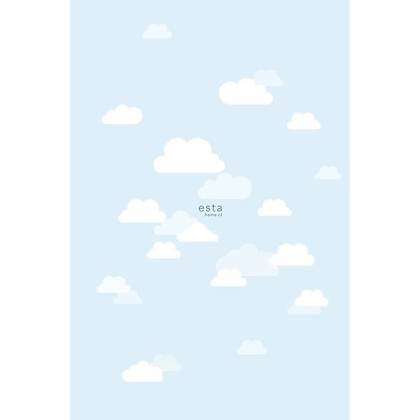 ESTAhome Fototapete Kleine Wolken Hellblau 200 x 279 cm 158842 günstig online kaufen
