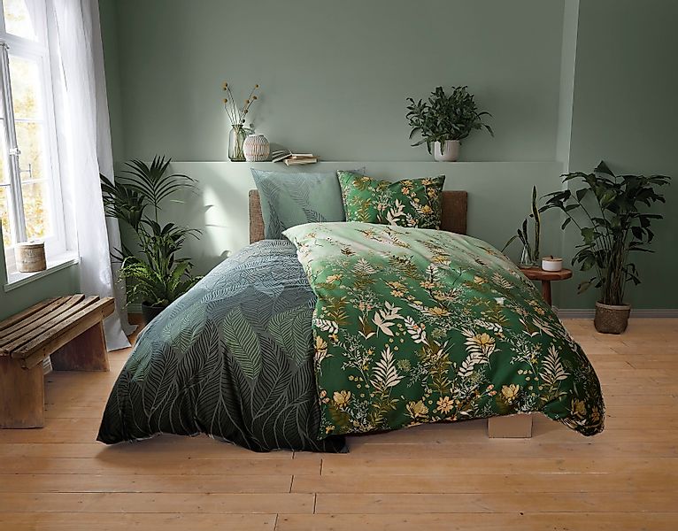Kleine Wolke Bettwäsche "Jamiro" 2 Stk. tlg. mit Blättern günstig online kaufen