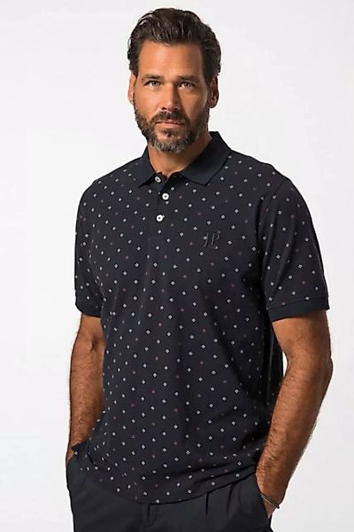JP1880 Poloshirt Poloshirt Halbarm Piqué Minimal Muster bis 8 XL günstig online kaufen