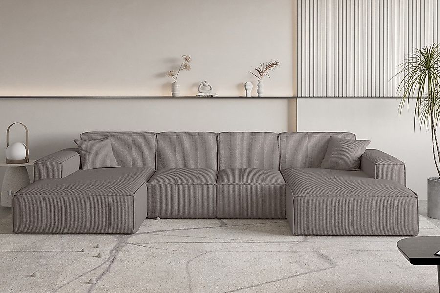 Fun Möbel Wohnlandschaft Sofa U-Form CELES günstig online kaufen