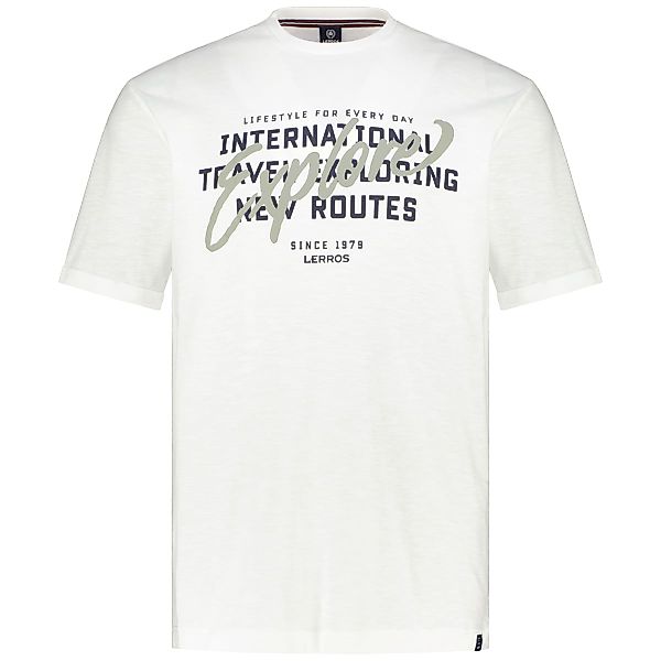 Lerros T-Shirt mit Print Farbe weiß Größe: 4XL günstig online kaufen
