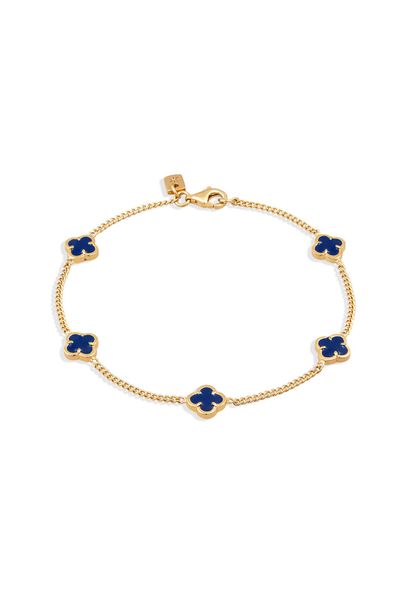 Kuzzoi Silberarmband Kleeblatt Emaille 925 Sterling günstig online kaufen