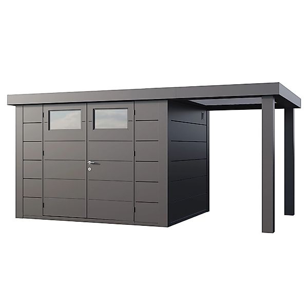 Gerätehaus Classico 3024 mit Offene Lounge S Rechts 466 cm x 238 cm Anthraz günstig online kaufen