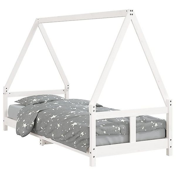 vidaXL Kinderbett, Jugendbett Weiß 80x200 cm Massivholz Kiefer günstig online kaufen