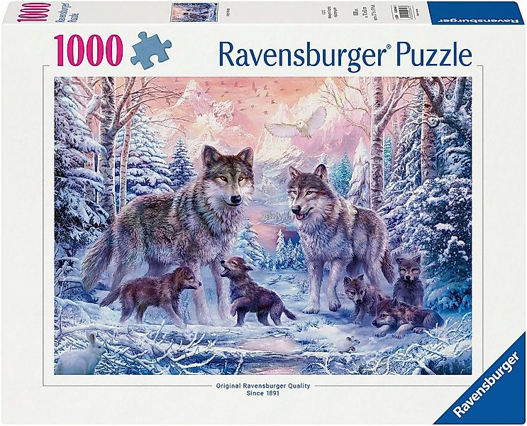 Ravensburger Puzzle Arktische Wölfe, 1000 Puzzleteile, Made in Germany günstig online kaufen