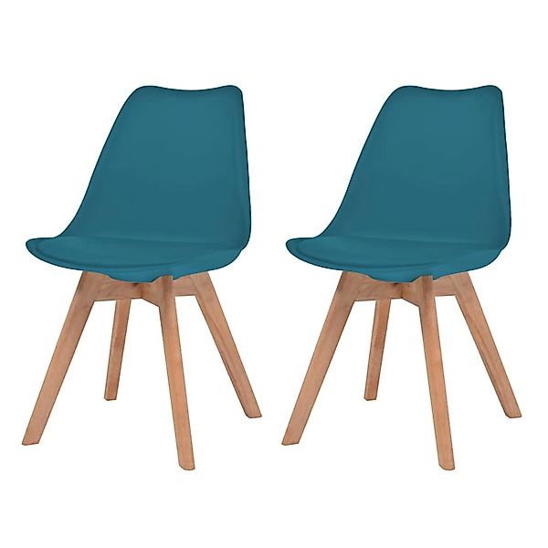 vidaXL Esszimmerstühle 2 Stk Türkis Kunststoff 244789 günstig online kaufen