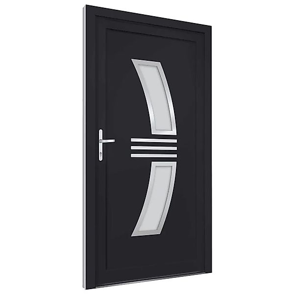 vidaXL Haustür Anthrazit 98x208 cm PVC 3187933 günstig online kaufen