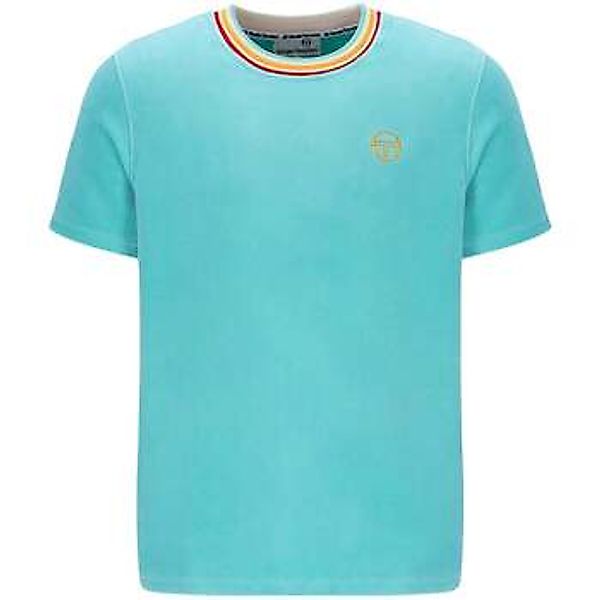 Sergio Tacchini  T-Shirts & Poloshirts Slice Velour T-Shirt Pool Blue günstig online kaufen