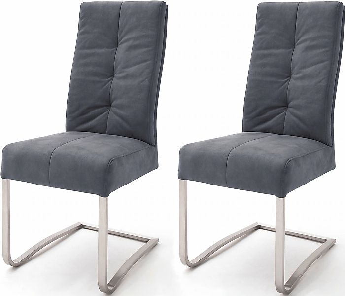 MCA furniture Esszimmerstuhl "Salva Schwingstuhl 1" (Set) 2 Stk. Microfaser günstig online kaufen