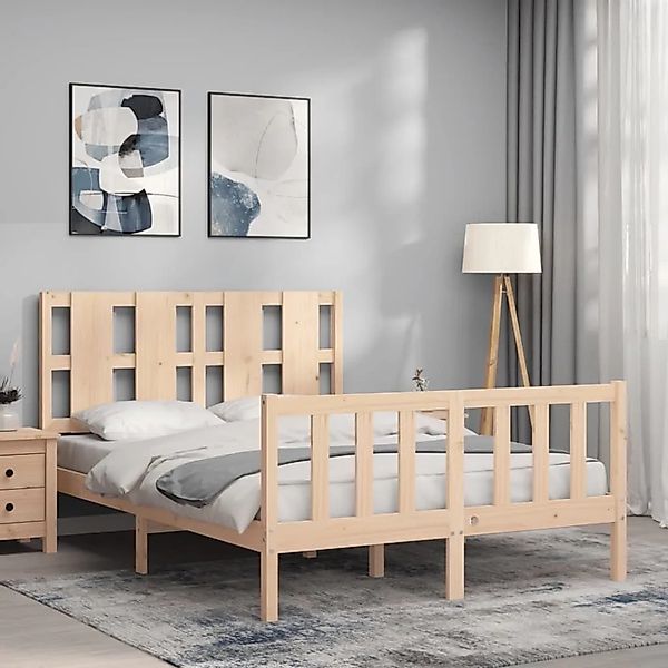 vidaXL Massivholzbett ohne Matratze 140x190 cm Kiefernholz 3192211 günstig online kaufen