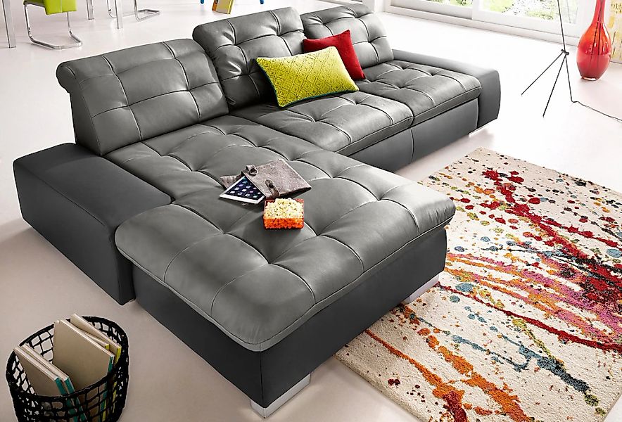 exxpo - sofa fashion Ecksofa "Salerno, Funktionssofa, Breite 280cm, hoher S günstig online kaufen