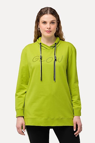 Ulla Popken Sweatshirt Sweatshirt Schriftmotiv Stehkragen günstig online kaufen