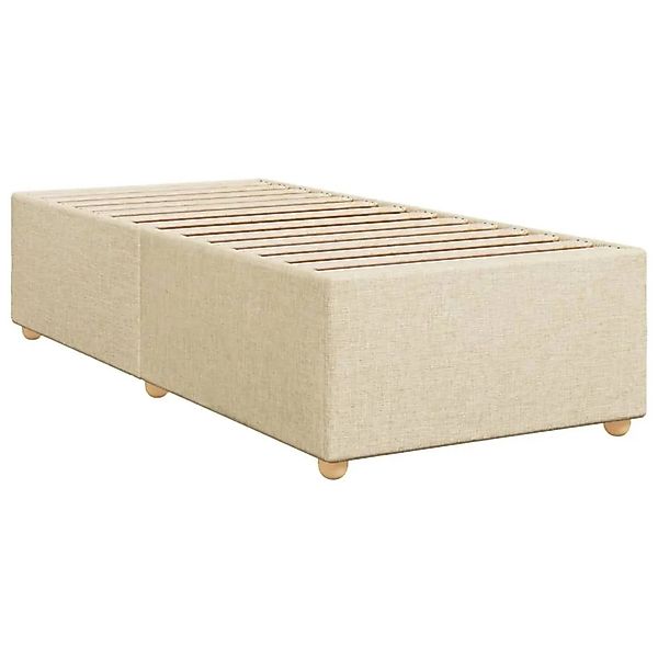 vidaXL Bettgestell ohne Matratze Creme 90x190 cm Stoff 3284699 günstig online kaufen