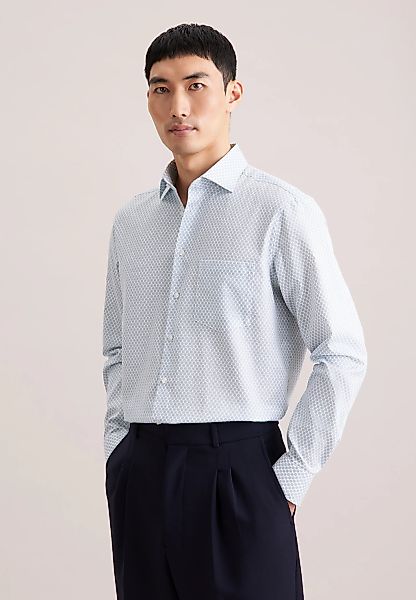 seidensticker Businesshemd "Schwarze Rose" Regular 1/1 Kentkragen Druck günstig online kaufen