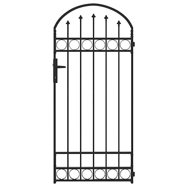 vidaXL Zauntor Grau 89 x 200 cm Stahl 42008886 günstig online kaufen