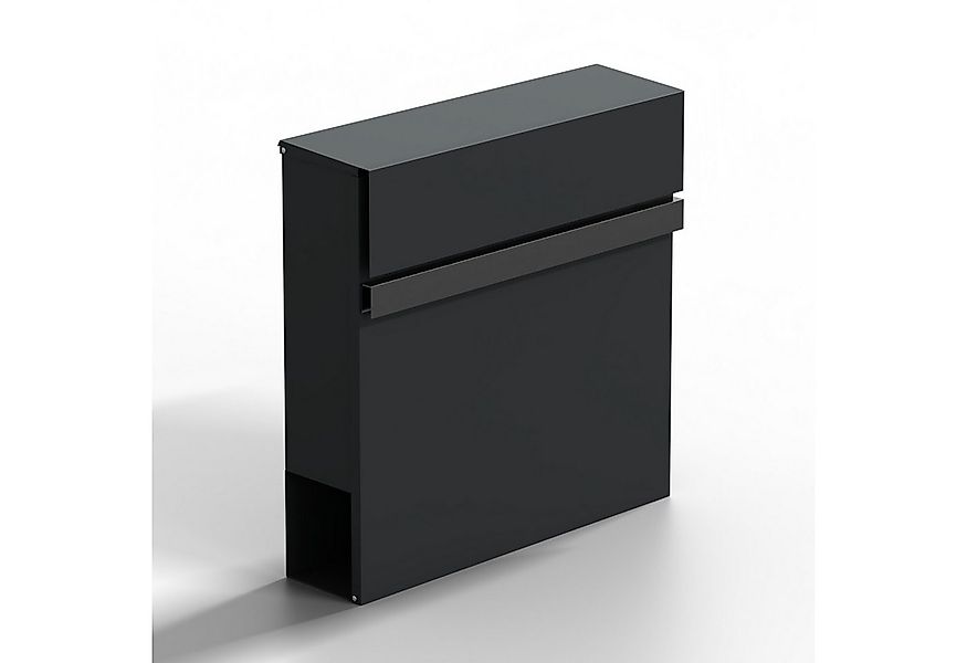HAGO Briefkasten Anthrazitfarbener Briefkasten aus pulverbeschichtetem Stah günstig online kaufen
