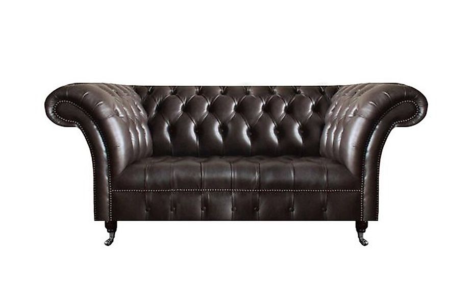 JVmoebel 2-Sitzer Dunkelbrauner Chesterfield Zweisitzer Wohnzimmer Moderne günstig online kaufen