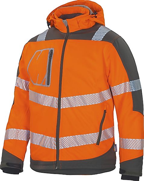 vizwell Softshelljacke Herren Warnschutz Winter-Softshelljacke Arbeitsjacke günstig online kaufen