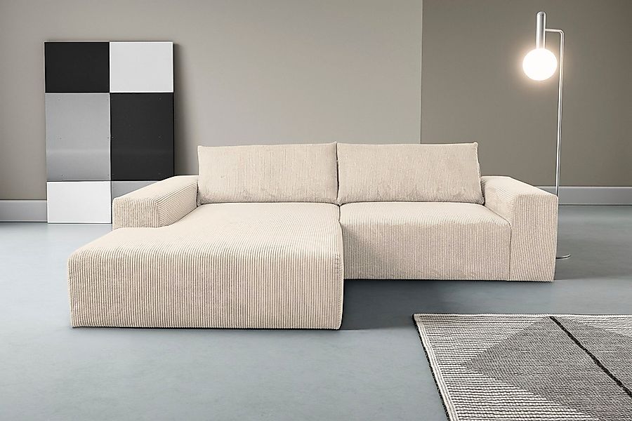 WERK2 Ecksofa "Rio, elegant & bequem, Breite 262 cm, L-Form" Puristisches D günstig online kaufen