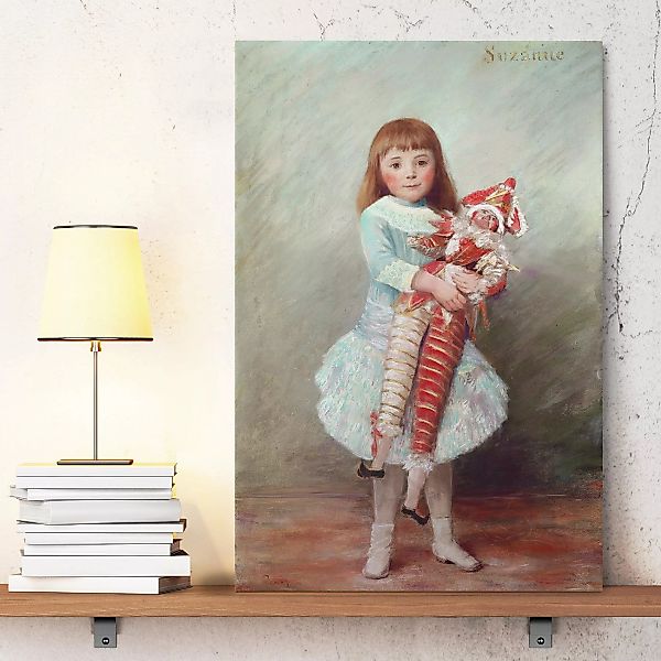 Leinwandbild Kunstdruck - Hochformat Auguste Renoir - Suzanne mit Harlekinp günstig online kaufen