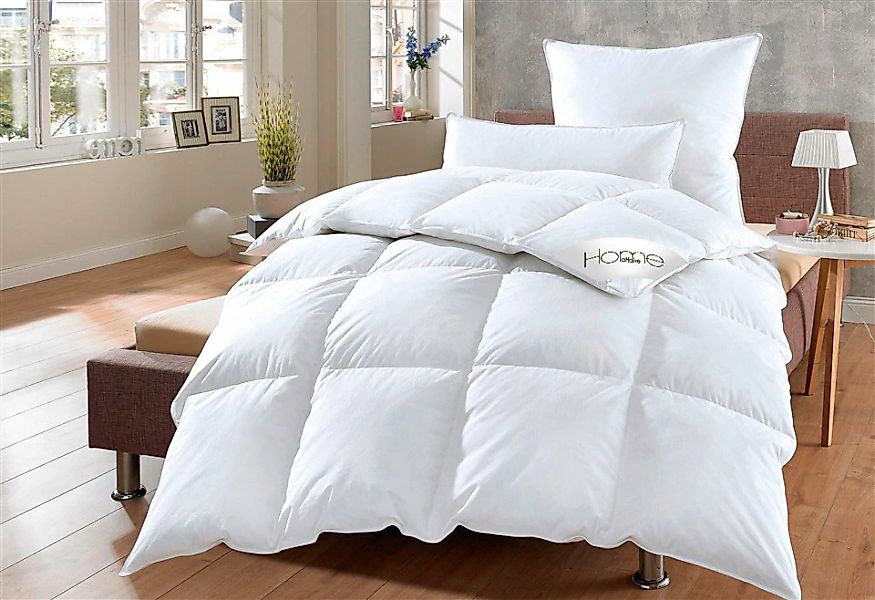 Home affaire Daunenbettdecke + Kopfkissen "Köniz, Bettdecke 135x200&155x220 günstig online kaufen