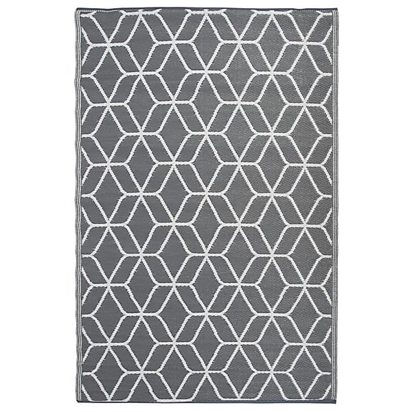 Esschert Design Outdoorteppich 180x121 Cm Grau Und Weiß Oc25 655739 günstig online kaufen