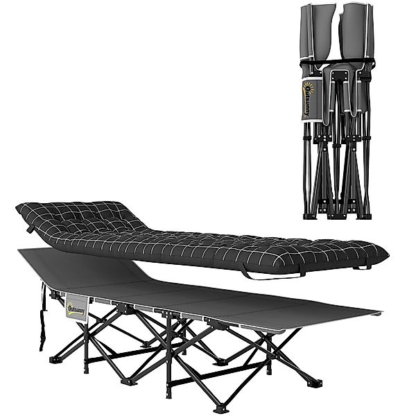 Outsunny Feldbett Klappbares Campingbett für Erwachsene günstig online kaufen