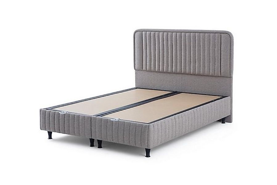 JVmoebel Bett Exklusives Graues Bett Luxuriöses Schlafzimmer Doppelbett (1- günstig online kaufen
