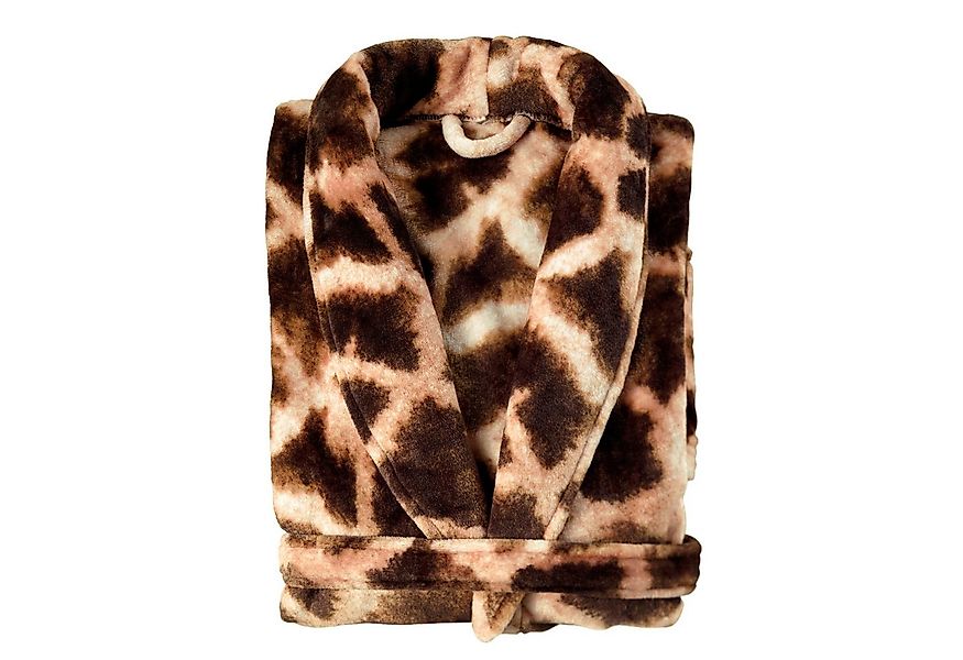 ZO HOME Bademantel Giraffe Bademantel Lang L Brown Bademantel L Brown Fauna günstig online kaufen