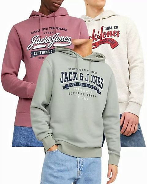 Jack & Jones Kapuzensweatshirt modische Hoodies mit Logoprint (Spar-Set, 3e günstig online kaufen