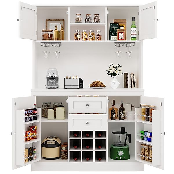 MODFU Hochschrank Multifunktionales,Sideboard (mit 4 Türen, günstig online kaufen