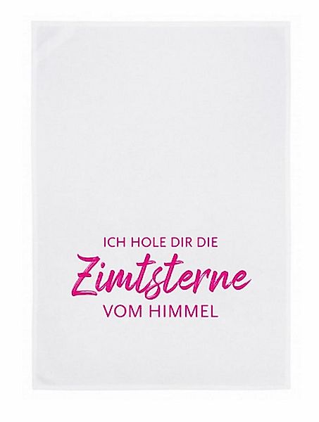 17,30 Hamburg Geschirrtuch Ich hole dir die Zimtsterne vom Himmel, Pink, (1 günstig online kaufen