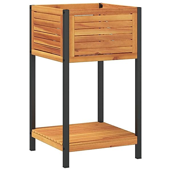 vidaXL Blumentopf Pflanzkübel mit Ablage 45x45x80 günstig online kaufen