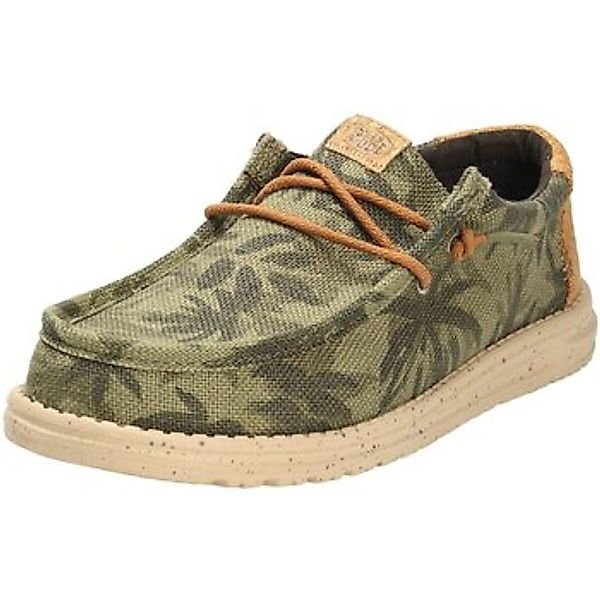 HEYDUDE  Herrenschuhe Schnuerschuhe Wally Palm - Importiert, Grün Hey Dude günstig online kaufen