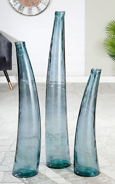 GILDE Bodenvase »Corno«, (1 St.), aus Glas, Höhe ca. 80 cm günstig online kaufen