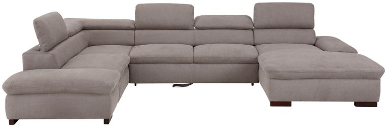 Home affaire Wohnlandschaft Alberto U-Form, mit günstig online kaufen