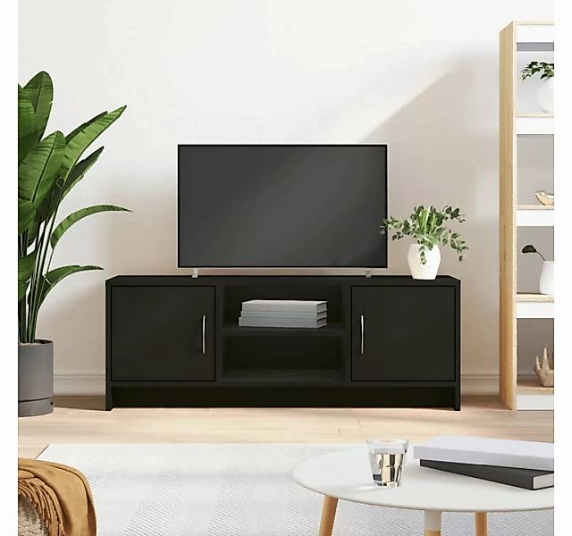 furnicato TV-Schrank Schwarz 102x30x37,5 cm Holzwerkstoff günstig online kaufen