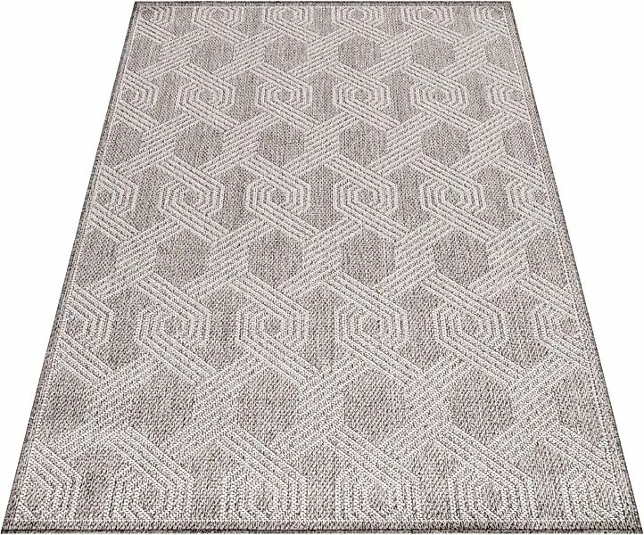 Ayyildiz In- und Outdoor-Teppich Aruba 4904 Grau 140 cm x 200 cm günstig online kaufen