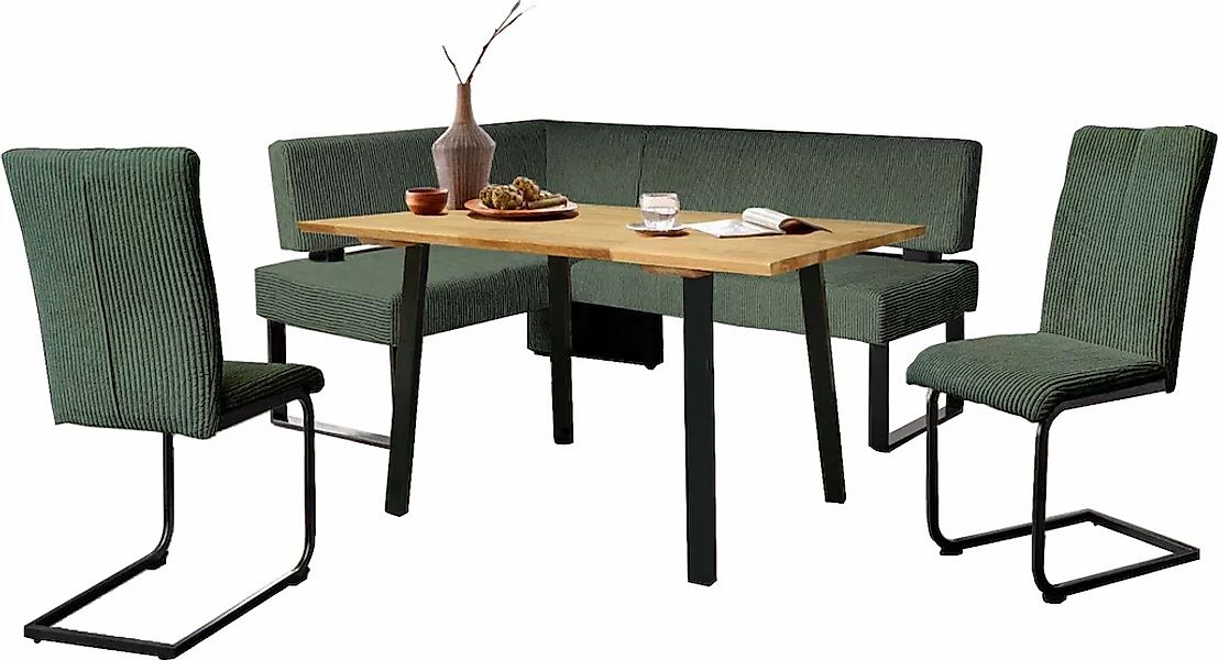 Home affaire Eckbankgruppe "Oliver" Set, 4-tlg, 4 Stk. tlg. Eckbank mit Wel günstig online kaufen