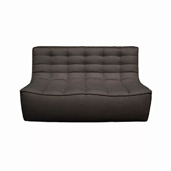 Sofa N701 textil grau / L 140 cm - Stoff - Ethnicraft - Grau günstig online kaufen