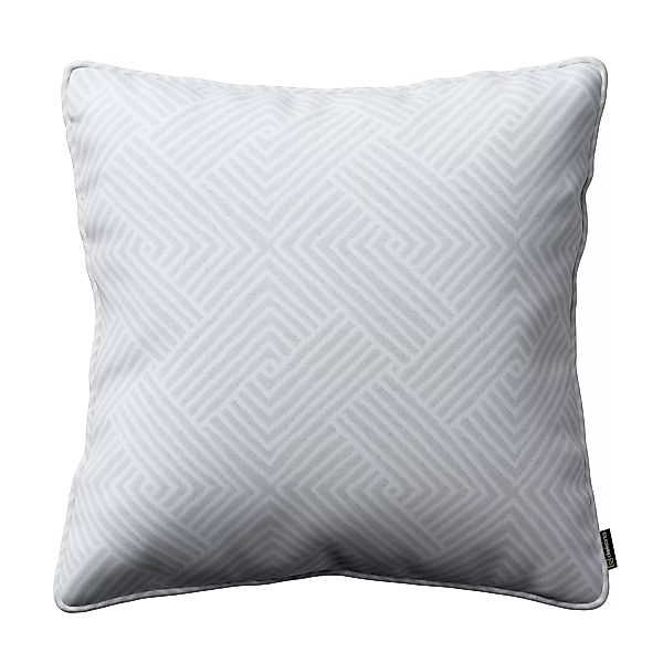 Kissenhülle Gabi mit Paspel, grau-weiß, 60 x 60 cm, Sunny (143-43) günstig online kaufen