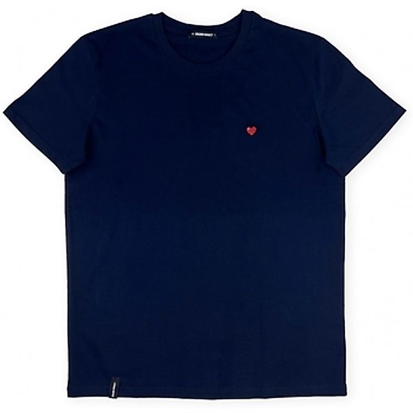 Organic Monkey  T-Shirts & Poloshirts Pixel Heart T-Shirt - Navy günstig online kaufen