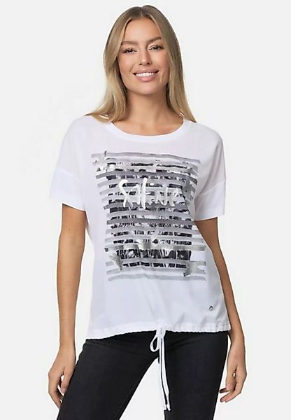 Decay T-Shirt mit schimmerndem Frontprint günstig online kaufen