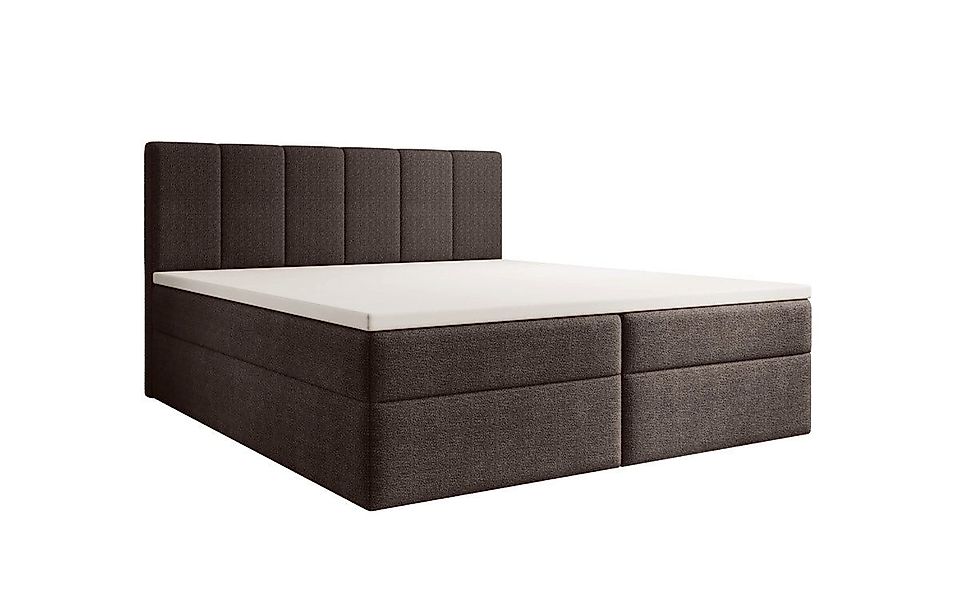 Luxusbetten24 Boxspringbett Aurelia Bouclé, mit Stauraum günstig online kaufen
