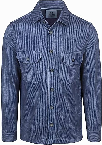 DESOTO Hemdjacke Cord Optics Blau - Größe M günstig online kaufen