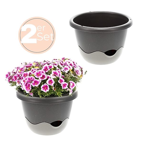 GarPet Blumentopf 2x Blumentopf Hängeampel Blumenampel günstig online kaufen