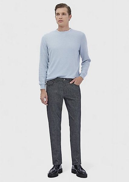 RAMSEY Chinohose Hartkohle Weben Slim Fit Freizeit Baumwollmischung Hose günstig online kaufen